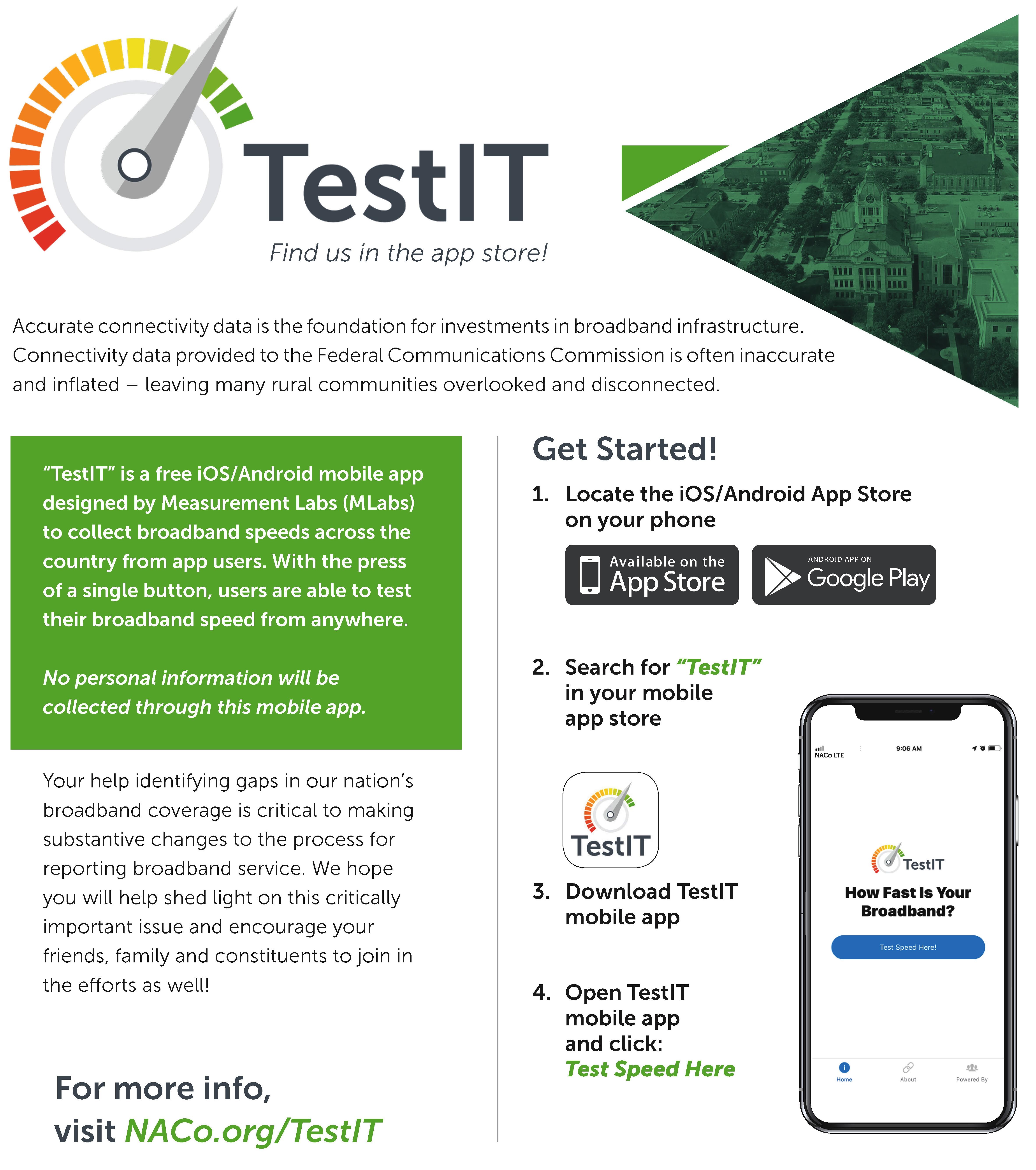 broadband testing info